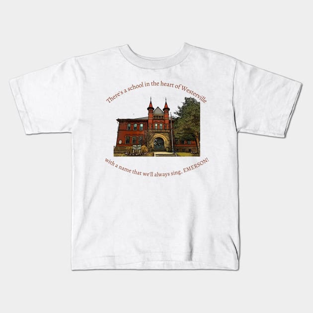 Emerson School Song Kids T-Shirt by RetroWesterville